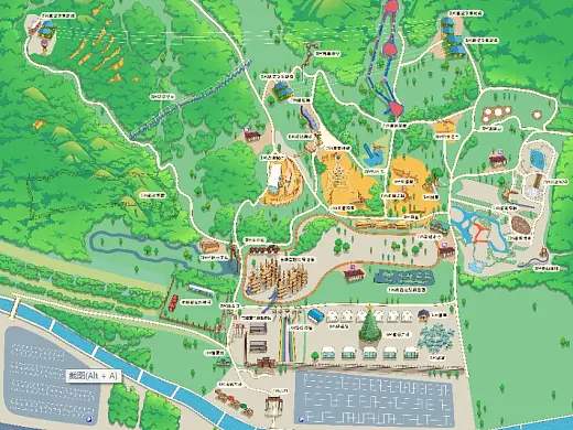 邱县景区手绘地图在紧急疏散与救援中的重要作用 ？
